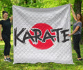 Karate Text Print Quilt