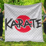 Karate Text Print Quilt