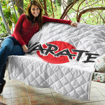 Karate Text Print Quilt