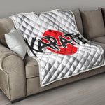 Karate Text Print Quilt