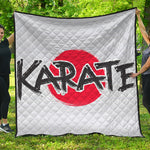 Karate Text Print Quilt