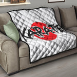 Karate Text Print Quilt