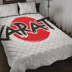 Karate Text Print Quilt Bed Set