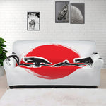 Karate Text Print Sofa Cover