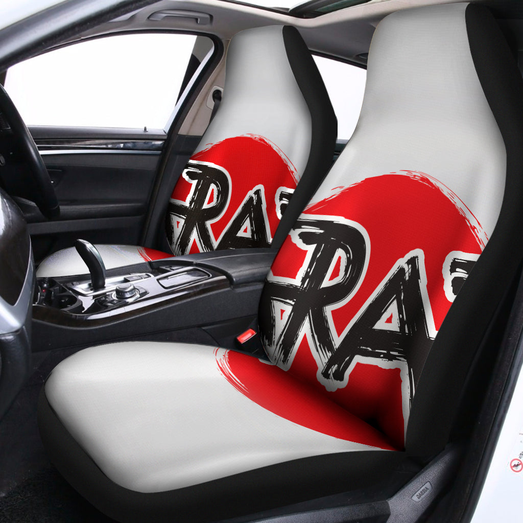 Karate Text Print Universal Fit Car Seat Covers