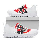 Karate Text Print White Sneakers