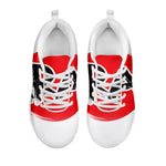 Karate Text Print White Sneakers