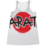 Karate Text Print Women's Racerback Tank Top