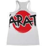 Karate Text Print Women's Racerback Tank Top