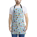 Kawaii Japanese Sushi Pattern Print Apron