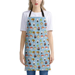 Kawaii Japanese Sushi Pattern Print Apron