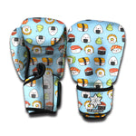 Kawaii Japanese Sushi Pattern Print Boxing Gloves