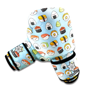 Kawaii Japanese Sushi Pattern Print Boxing Gloves