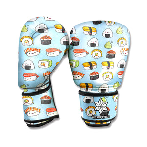 Kawaii Japanese Sushi Pattern Print Boxing Gloves