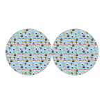 Kawaii Japanese Sushi Pattern Print Car Coasters