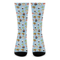 Kawaii Japanese Sushi Pattern Print Crew Socks