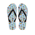Kawaii Japanese Sushi Pattern Print Flip Flops