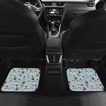 Kawaii Japanese Sushi Pattern Print Front and Back Car Floor Mats