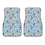 Kawaii Japanese Sushi Pattern Print Front Car Floor Mats