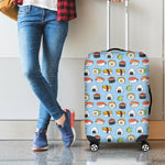 Kawaii Japanese Sushi Pattern Print Luggage Cover