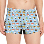 Kawaii Japanese Sushi Pattern Print Men's Boxer Briefs