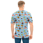 Kawaii Japanese Sushi Pattern Print Men's T-Shirt