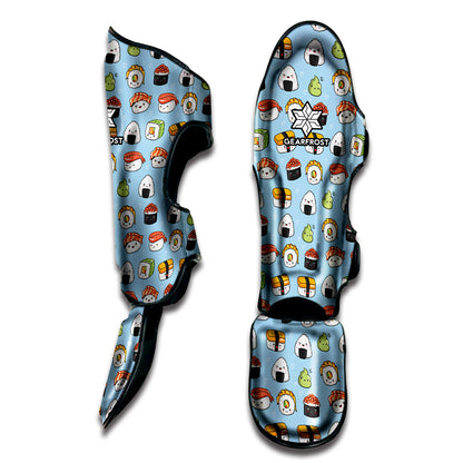 Kawaii Japanese Sushi Pattern Print Muay Thai Shin Guard