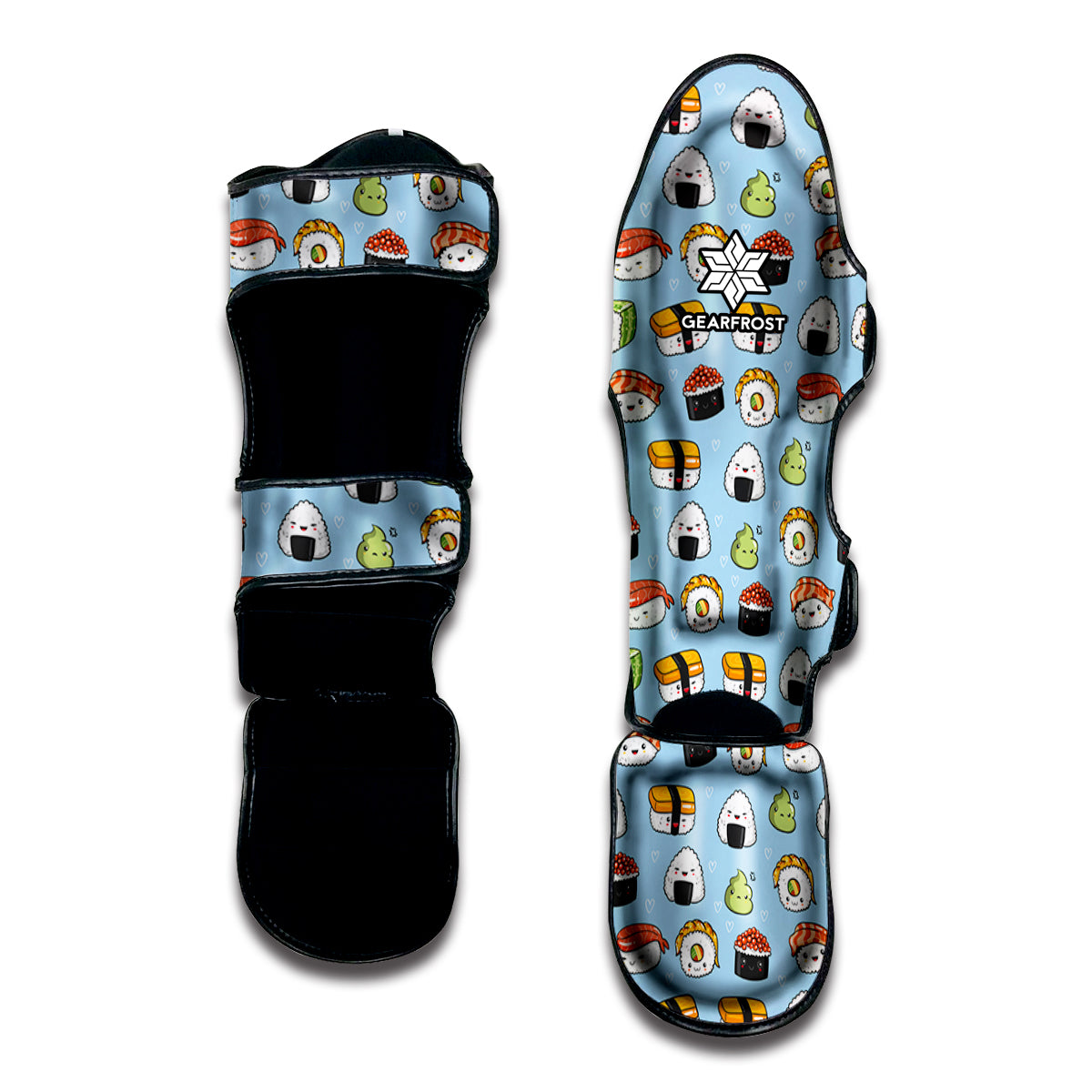 Kawaii Japanese Sushi Pattern Print Muay Thai Shin Guard