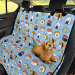 Kawaii Japanese Sushi Pattern Print Pet Car Back Seat Cover