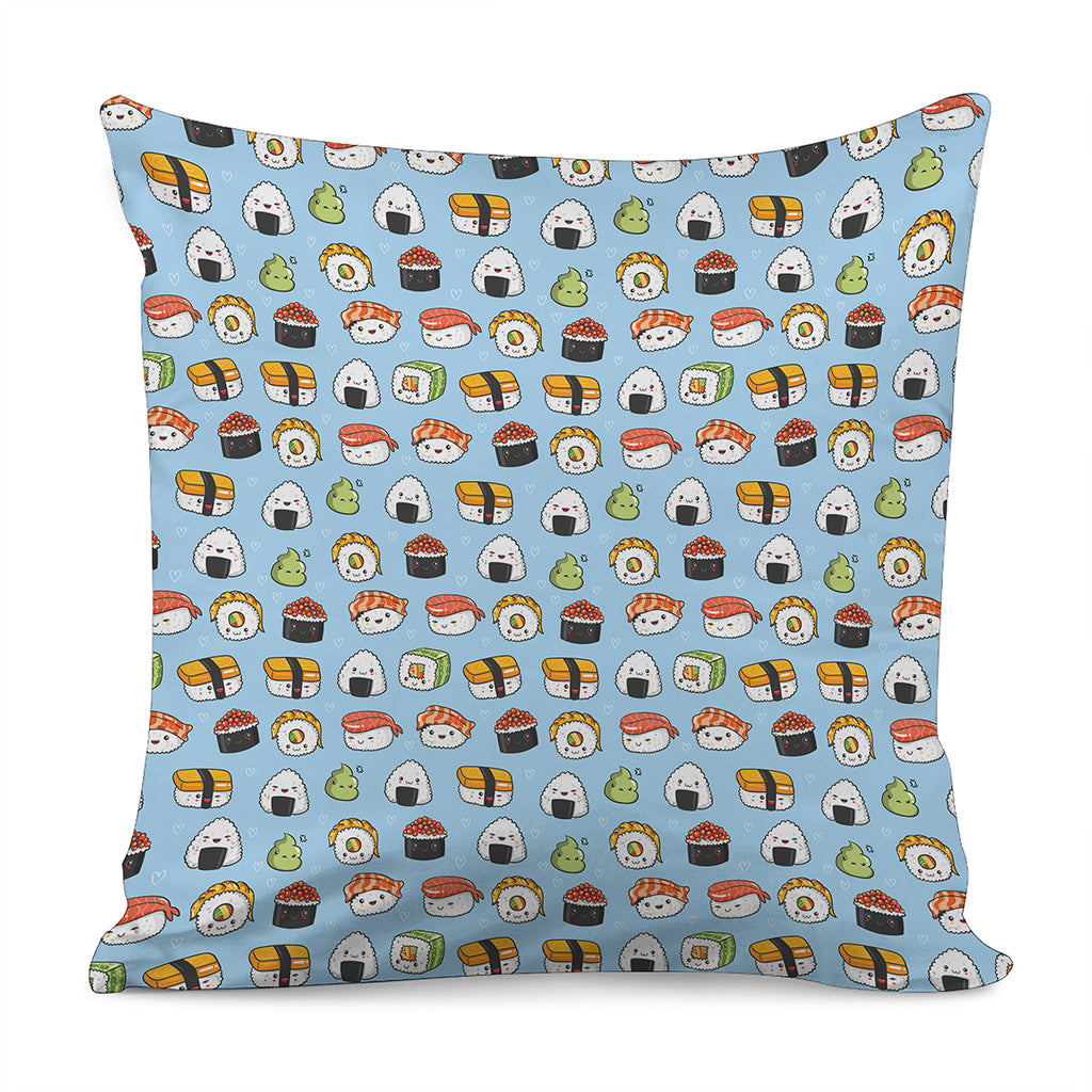 Kawaii Japanese Sushi Pattern Print Pillow Cover
