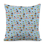 Kawaii Japanese Sushi Pattern Print Pillow Cover