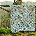 Kawaii Japanese Sushi Pattern Print Quilt