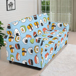Kawaii Japanese Sushi Pattern Print Sofa Cover