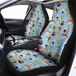 Kawaii Japanese Sushi Pattern Print Universal Fit Car Seat Covers