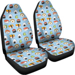 Kawaii Japanese Sushi Pattern Print Universal Fit Car Seat Covers