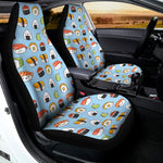 Kawaii Japanese Sushi Pattern Print Universal Fit Car Seat Covers