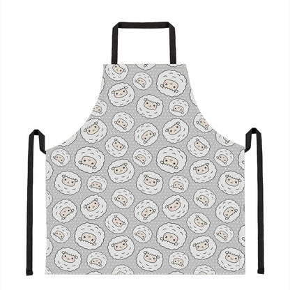 Kawaii Sheep Pattern Print Apron