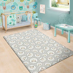 Kawaii Sheep Pattern Print Area Rug