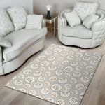 Kawaii Sheep Pattern Print Area Rug