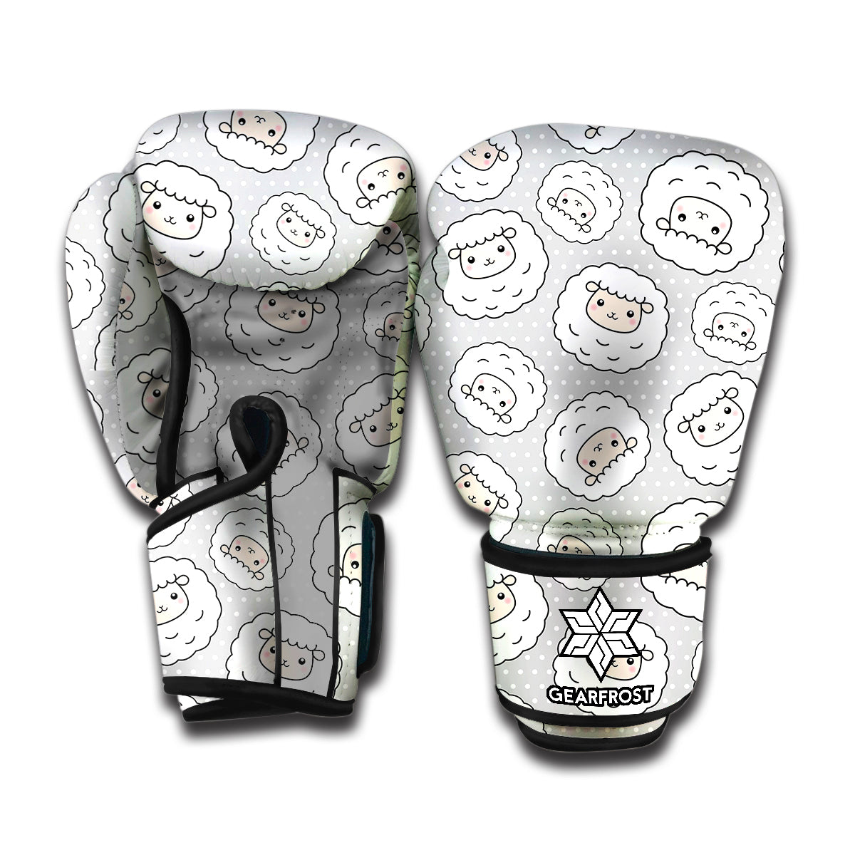 Kawaii Sheep Pattern Print Boxing Gloves