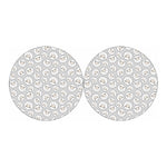 Kawaii Sheep Pattern Print Car Coasters