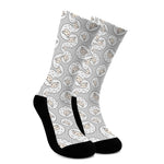 Kawaii Sheep Pattern Print Crew Socks