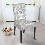 Kawaii Sheep Pattern Print Dining Chair Slipcover