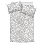 Kawaii Sheep Pattern Print Duvet Cover Bedding Set