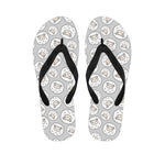 Kawaii Sheep Pattern Print Flip Flops