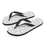 Kawaii Sheep Pattern Print Flip Flops