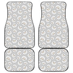 Kawaii Sheep Pattern Print Front and Back Car Floor Mats