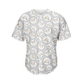 Kawaii Sheep Pattern Print Men's Baseball Jersey