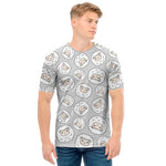 Kawaii Sheep Pattern Print Men's T-Shirt
