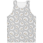 Kawaii Sheep Pattern Print Men's Tank Top